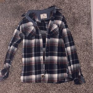 Legendary Whitetails Blue and Red Flannel Shirt